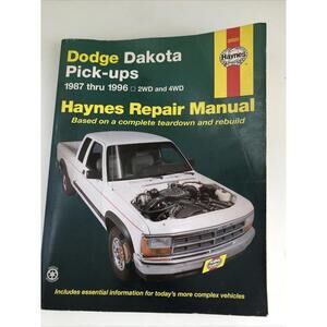 Haynes Dodge Dakota Pick Ups 1987 thru 1996 2WD and 4WD Repair Manual  P8